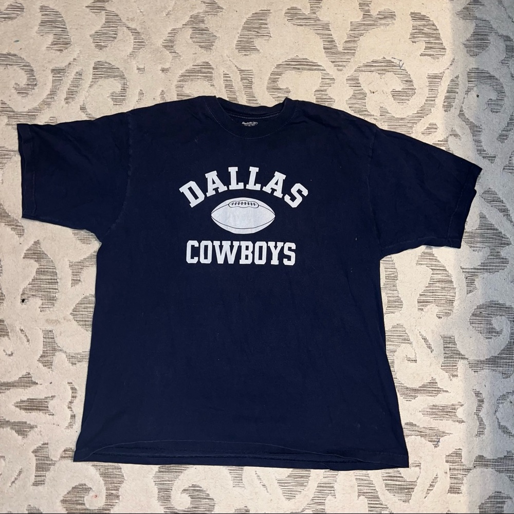 Reebok Dallas Cowboys Football Navy Blue T Shirt Men's Size XL